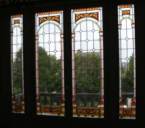 Cabourg, pièces gravées et peintes intégrées en double vitrage